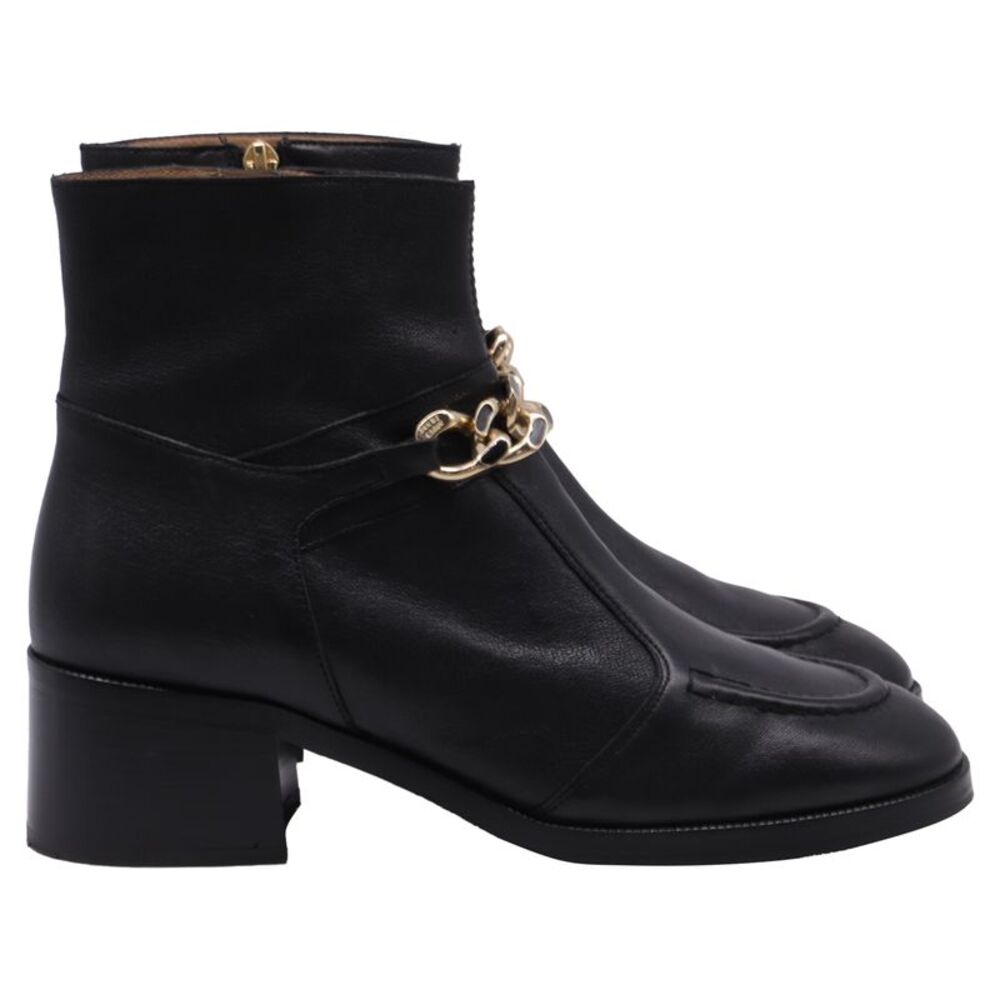 See by Chloé Mahe Ankle Boots in Black Leather